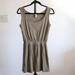 Army Green American Apparel Mini Dress Size L